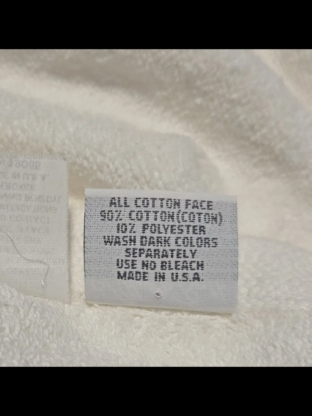 Vintage Y2K White Pink Embroidery Bath & Hand Towel